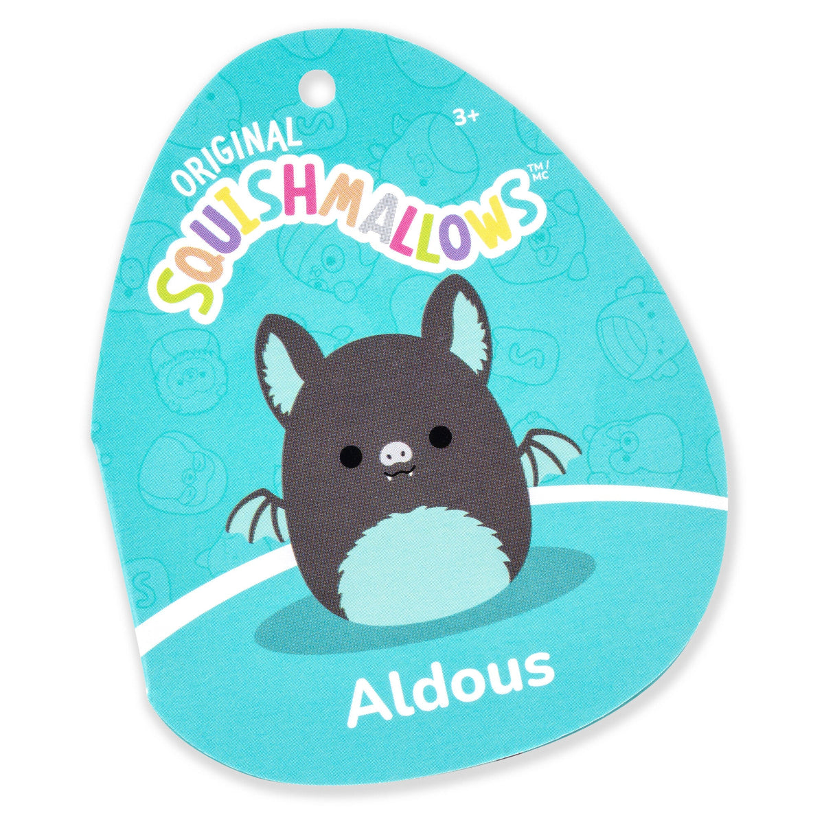 Squishmallows Quality | 12" Aldous the Black and Teal Fruit Bat | Jazwares