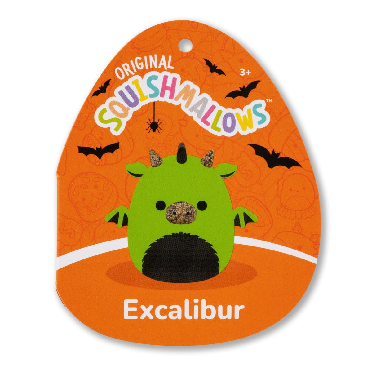 Squishmallows Featured | 8-Inch Excalibur the Neon Green Dragon | Jazwares