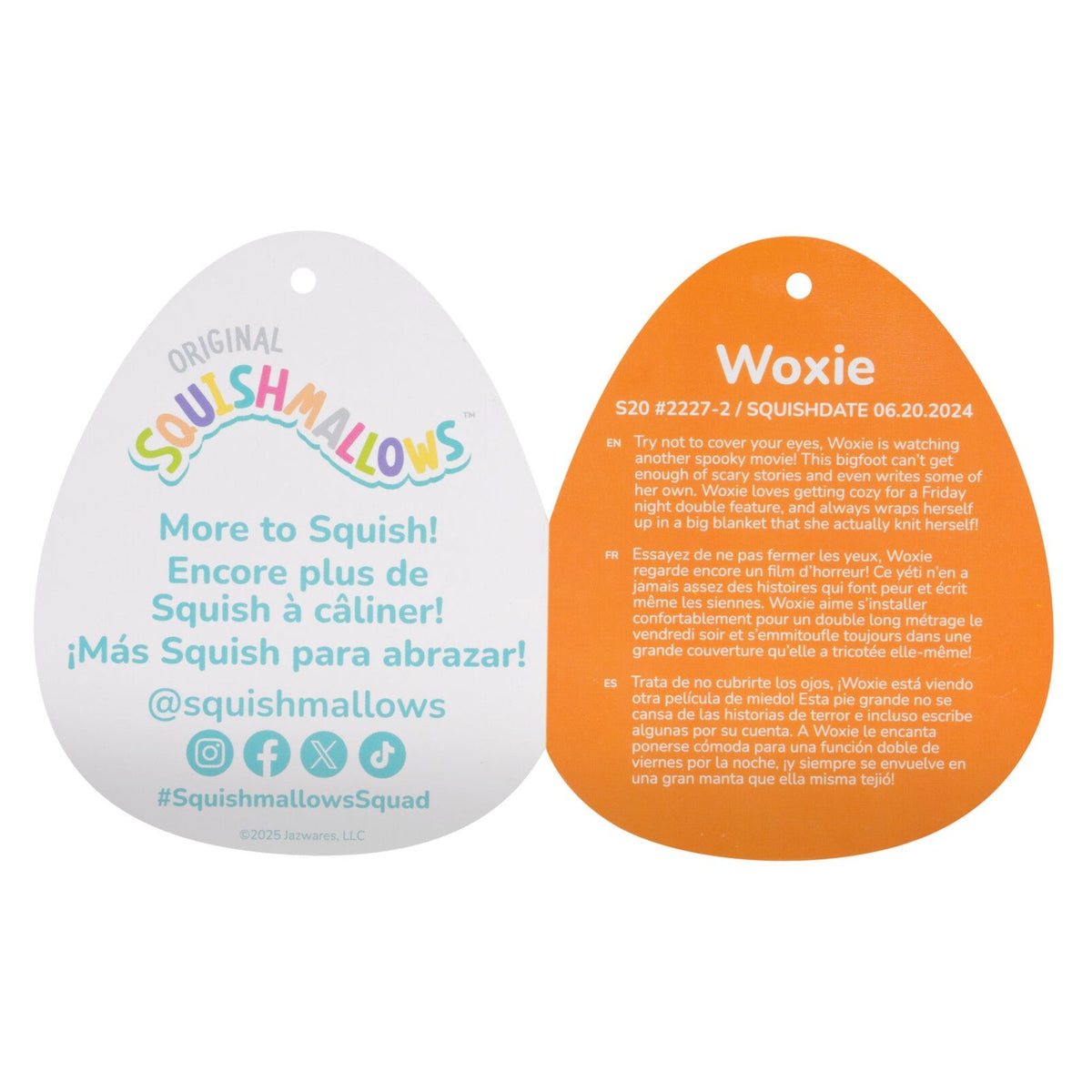 Squishmallows Best Price | 20" Woxie the Magenta Bigfoot in Clown Costume | Jazwares