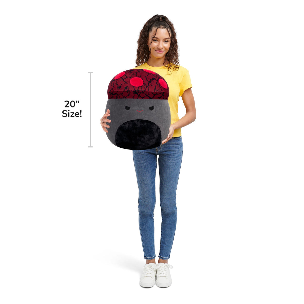 Squishmallows Sale | 20-Inch Gert the Maroon and Black Mushroom | Jazwares