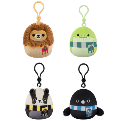 Squishmallows Great Value | 3.5" Harry Potter House Animals Clip 4-Pack | Jazwares