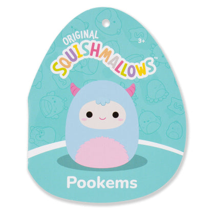 Squishmallows Featured | 3.5-Inch Pookems the Blue Yeti Clip | Jazwares