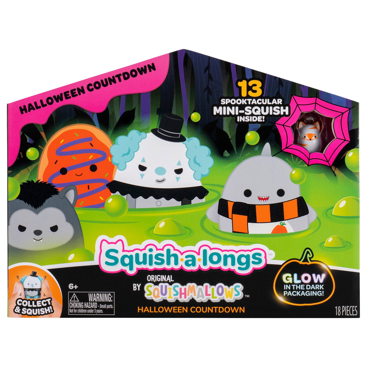 Squishmallows Value | Squish-a-longs Halloween Countdown Calendar | Jazwares