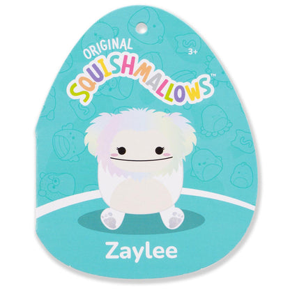 Squishmallows Value | 5" Zaylee the White Bigfoot with Rainbow Mane | Jazwares
