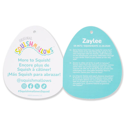 Squishmallows Value | 5" Zaylee the White Bigfoot with Rainbow Mane | Jazwares