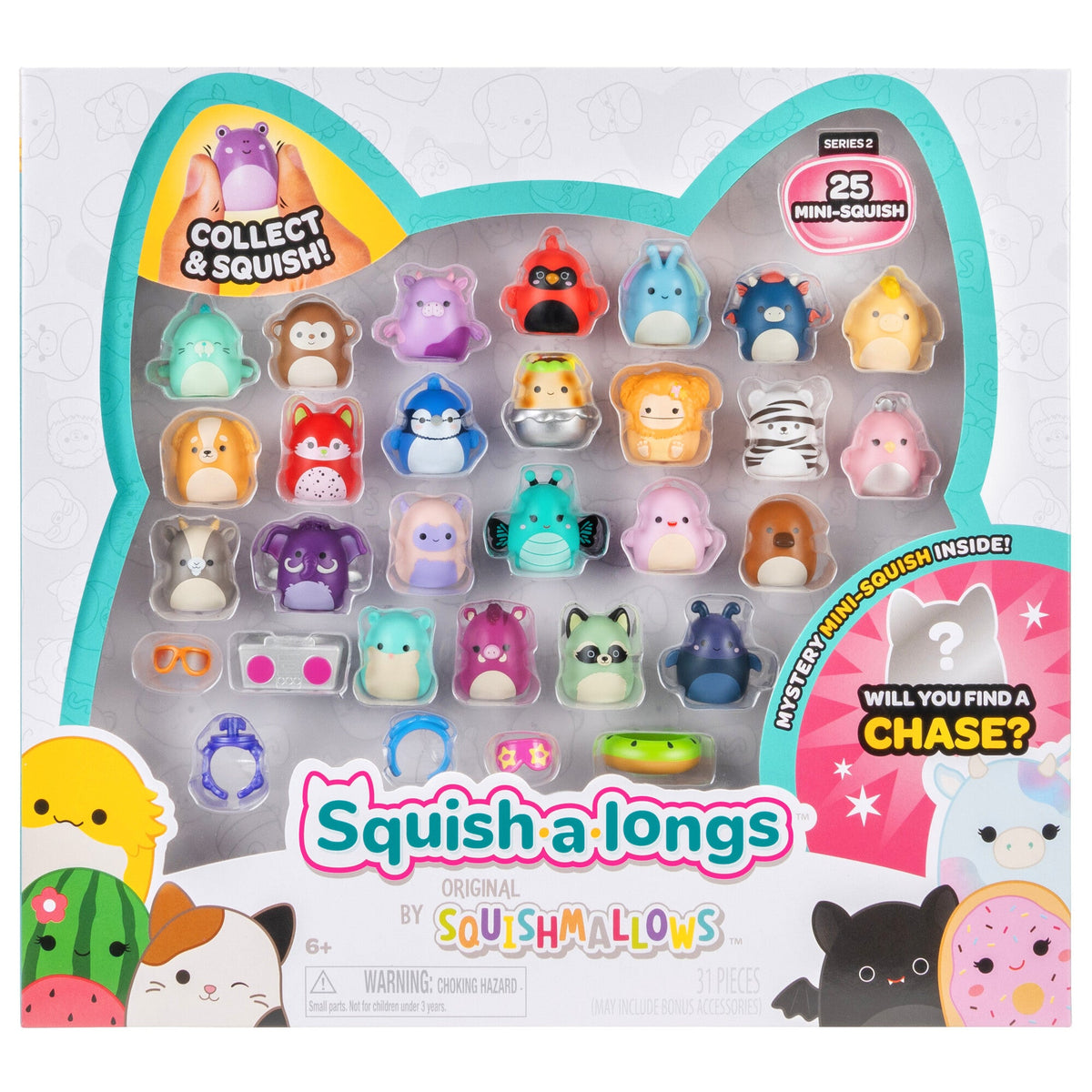 Squishmallows Smart Buy | Squish-a-longs Mini-Squish 25-Pack | Jazwares