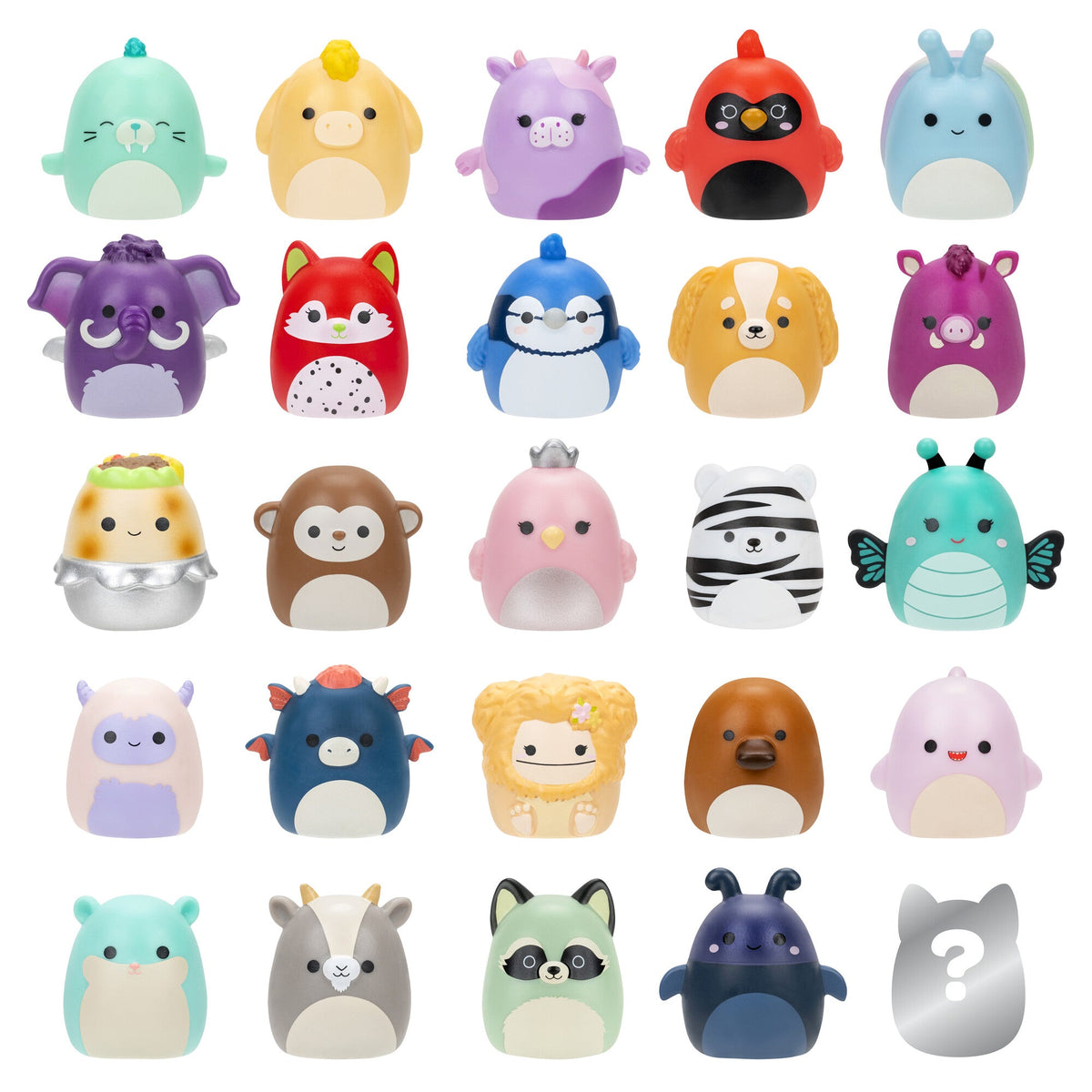 Squishmallows Smart Buy | Squish-a-longs Mini-Squish 25-Pack | Jazwares