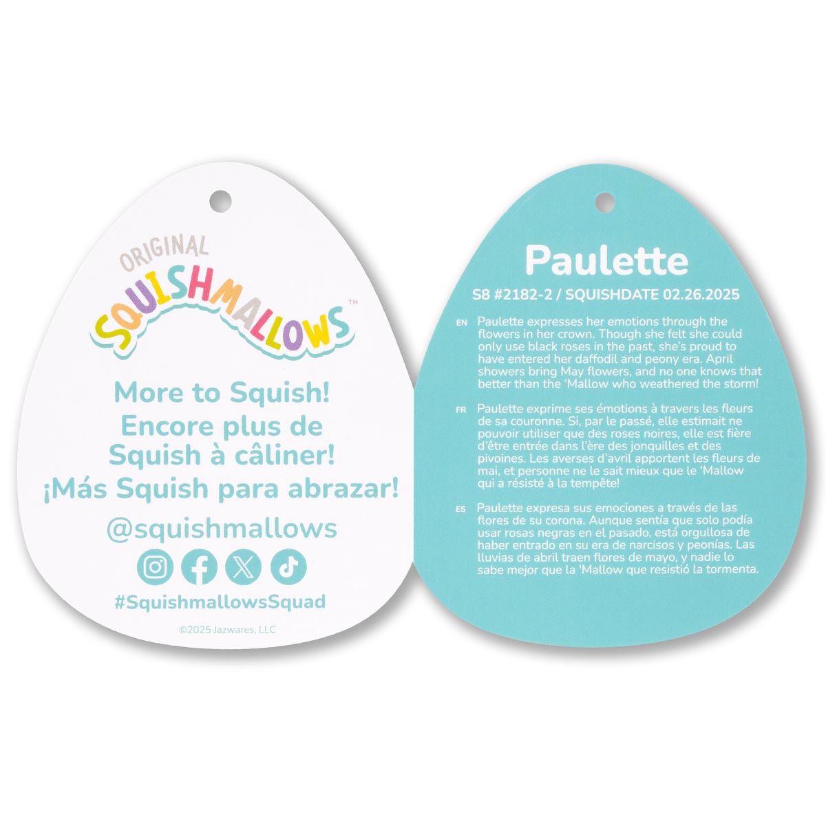 Squishmallows Best Price | 8" Paulette the Rainbow Tie-Dye Fennec Fox | Jazwares
