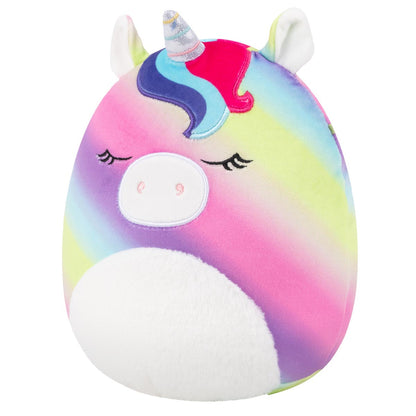 Squishmallows Great Value | 8" Clarissa the Rainbow Unicorn with Fuzzy Belly | Jazwares