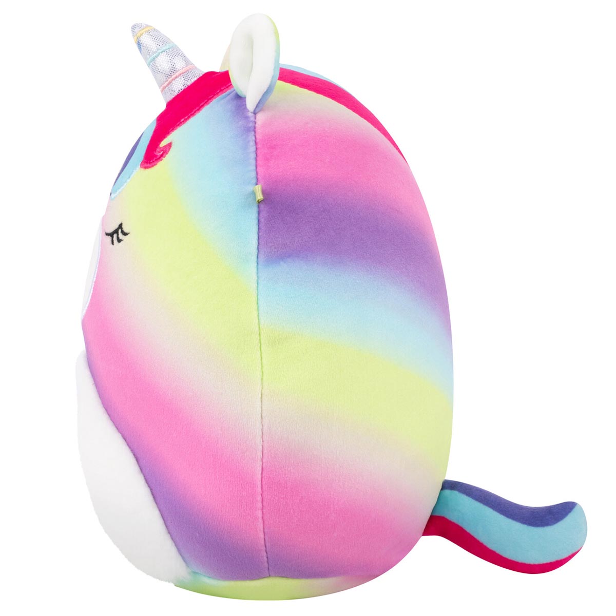 Squishmallows Great Value | 8" Clarissa the Rainbow Unicorn with Fuzzy Belly | Jazwares