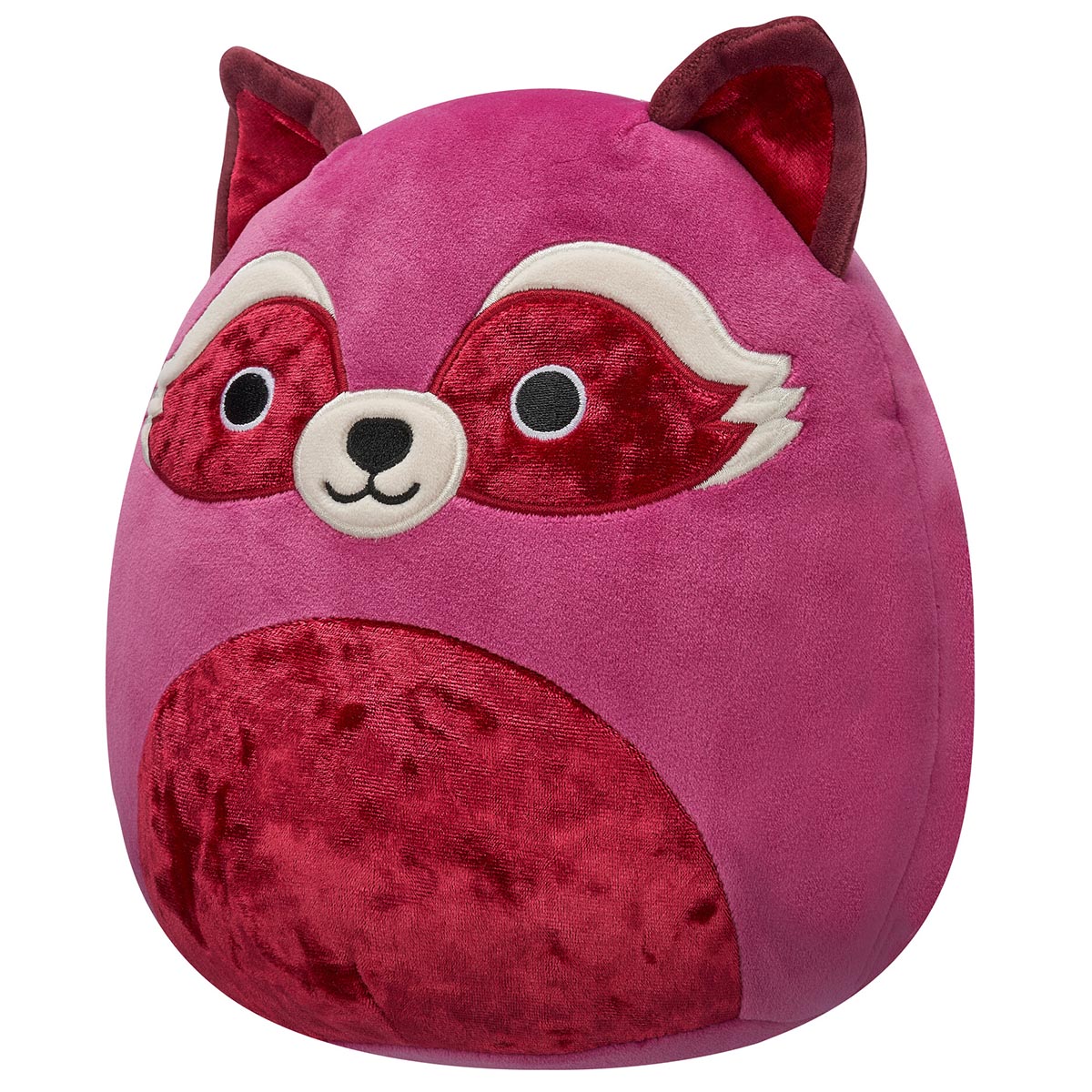 Squishmallows Best Price | 8" Olivieri the Maroon Raccoon with Velvet Accents | Jazwares