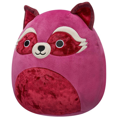 Squishmallows Best Price | 8" Olivieri the Maroon Raccoon with Velvet Accents | Jazwares
