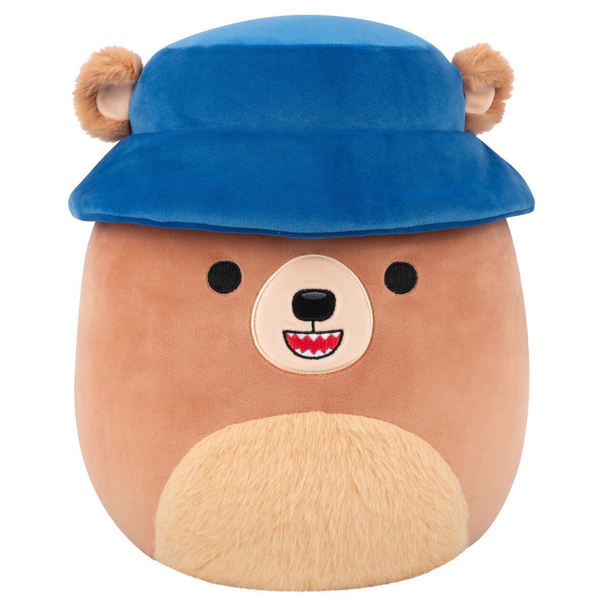 Squishmallows Trusted | 12" Stokely the Brown Kodiak Bear with Bucket Hat | Jazwares