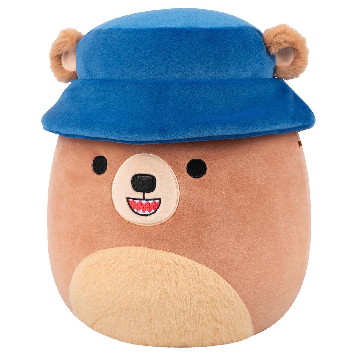 Squishmallows Trusted | 12" Stokely the Brown Kodiak Bear with Bucket Hat | Jazwares