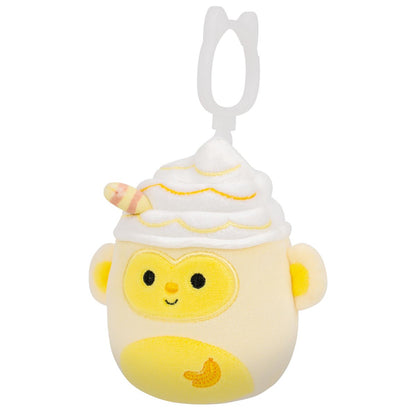 Squishmallows Quality | 3.5" Pierogi the Banana Monkey Shake Clip | Jazwares