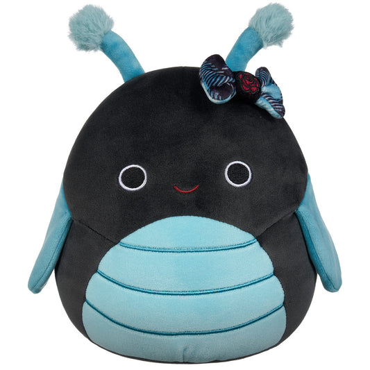 Squishmallows Exclusive | 14" Celie the Teal and Black Grasshopper with Bow | Jazwares