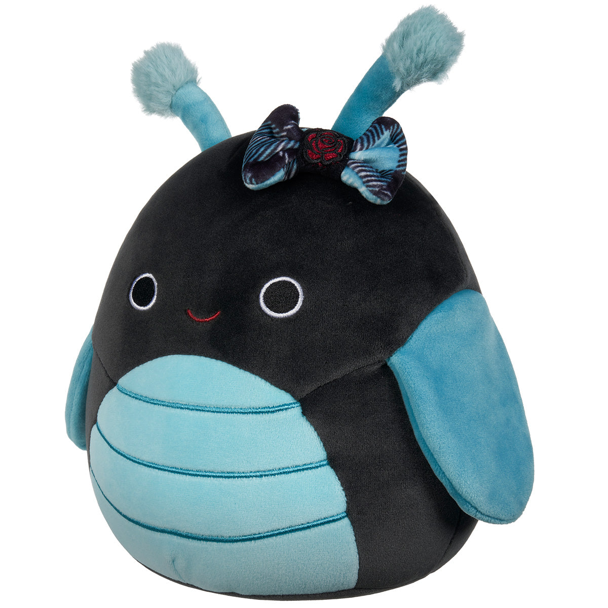 Squishmallows Exclusive | 14" Celie the Teal and Black Grasshopper with Bow | Jazwares