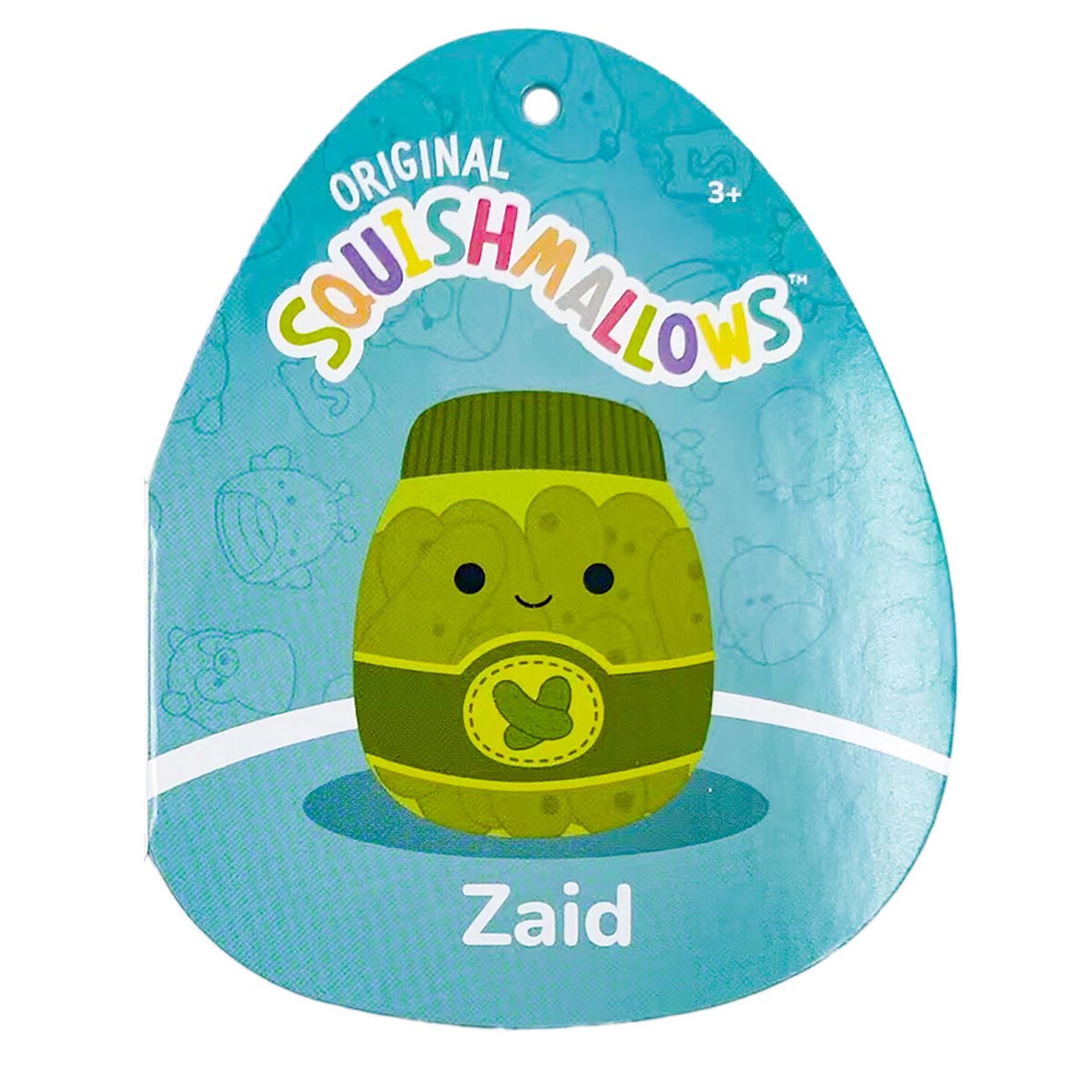 Squishmallows Hot Sale | 14" Zaid the Green Pickle Jar | Jazwares