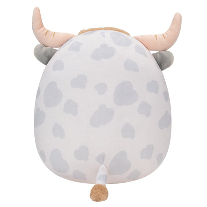 Squishmallows Best Seller | 12" Borsa Spotted Highland Cow | Jazwares