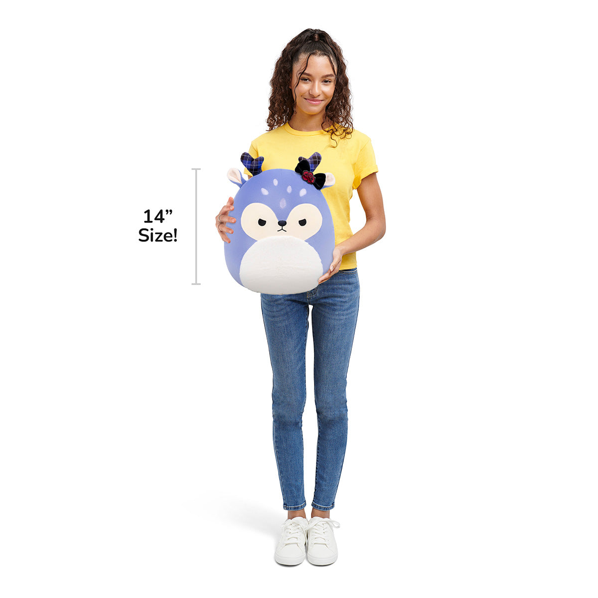 Squishmallows Smart Buy | 14" Binoche the Purple Fawn | Jazwares