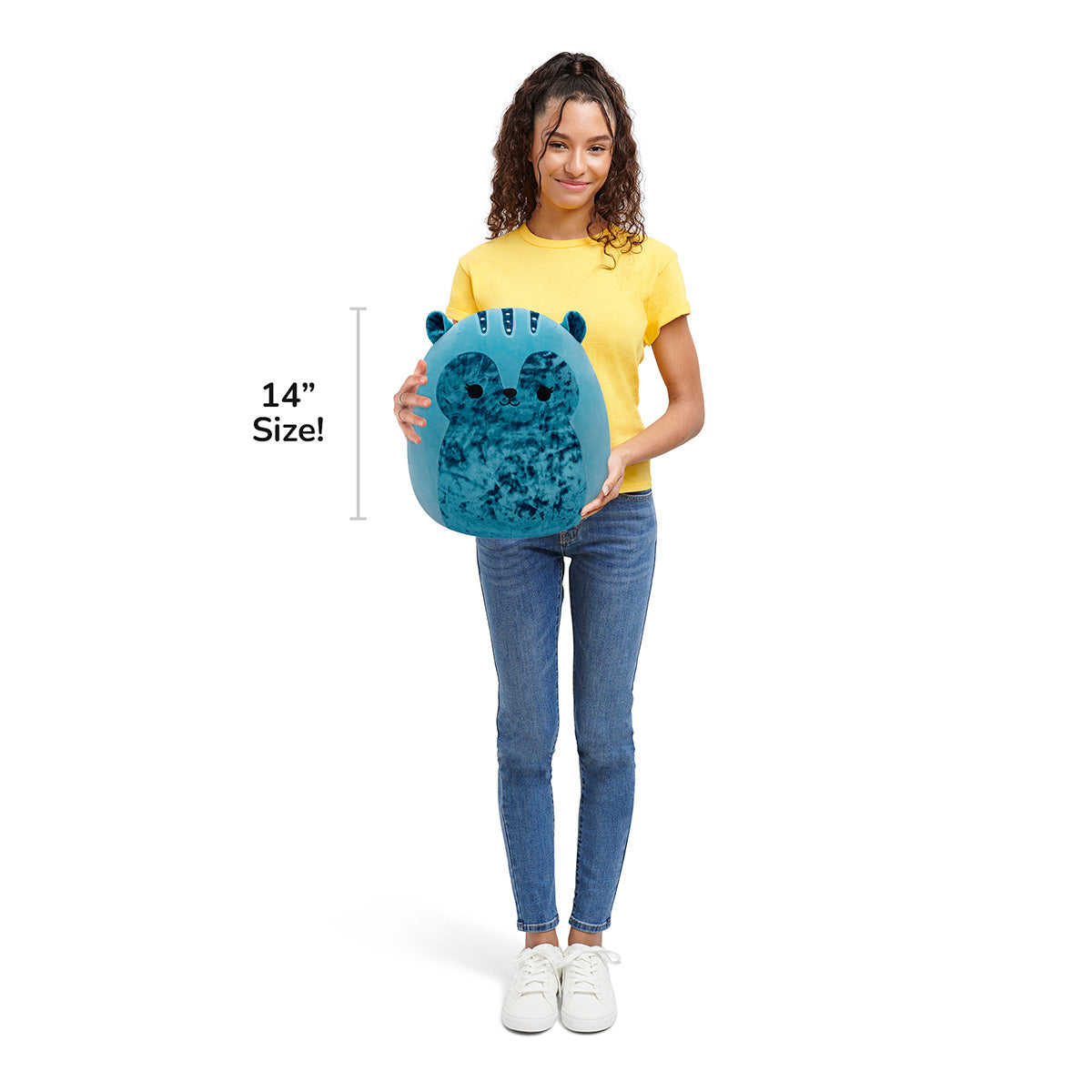 Squishmallows Best Seller | 14" Brunhilda the Blue Tonal Squirrel | Jazwares