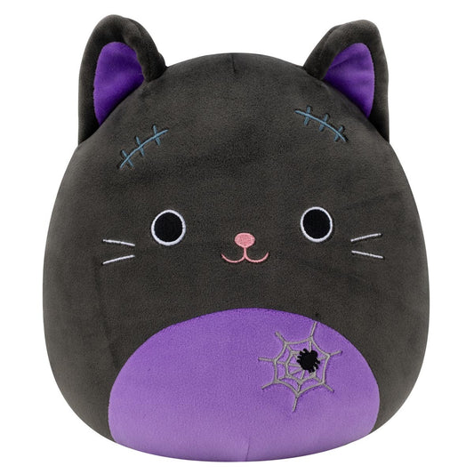 Squishmallows Exclusive | 8" Autumn the Black Cat with Purple Belly | Jazwares