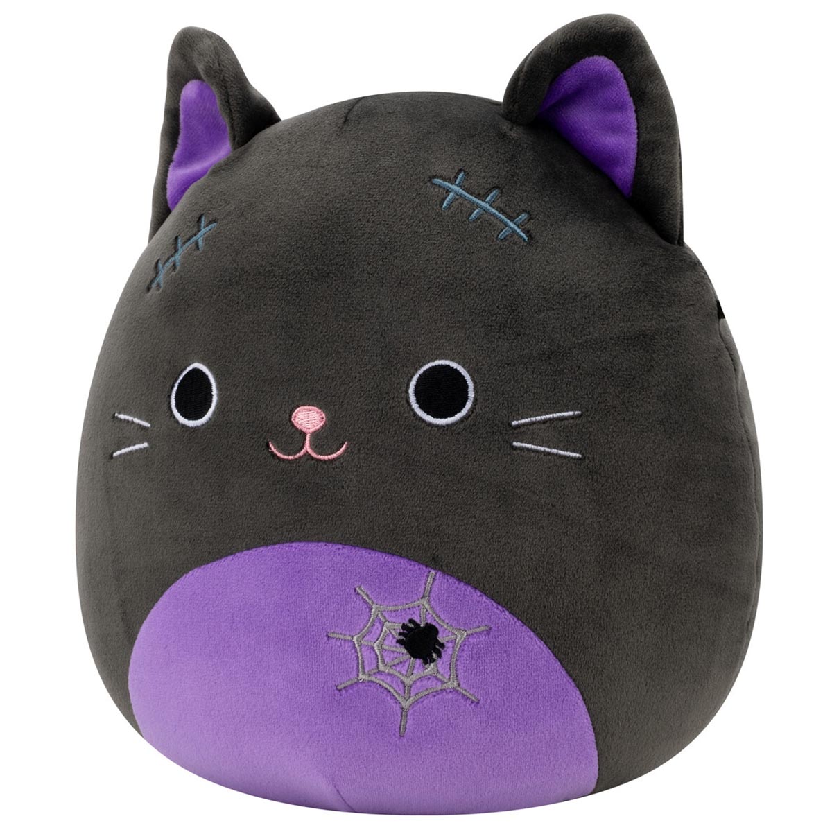Squishmallows Exclusive | 8" Autumn the Black Cat with Purple Belly | Jazwares