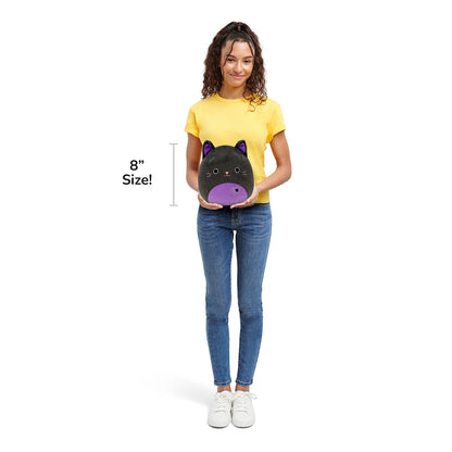 Squishmallows Exclusive | 8" Autumn the Black Cat with Purple Belly | Jazwares
