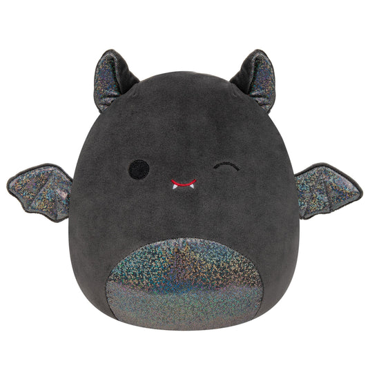 Squishmallows Essential | 8" Emily the Black Bat with Sparkly Belly | Jazwares