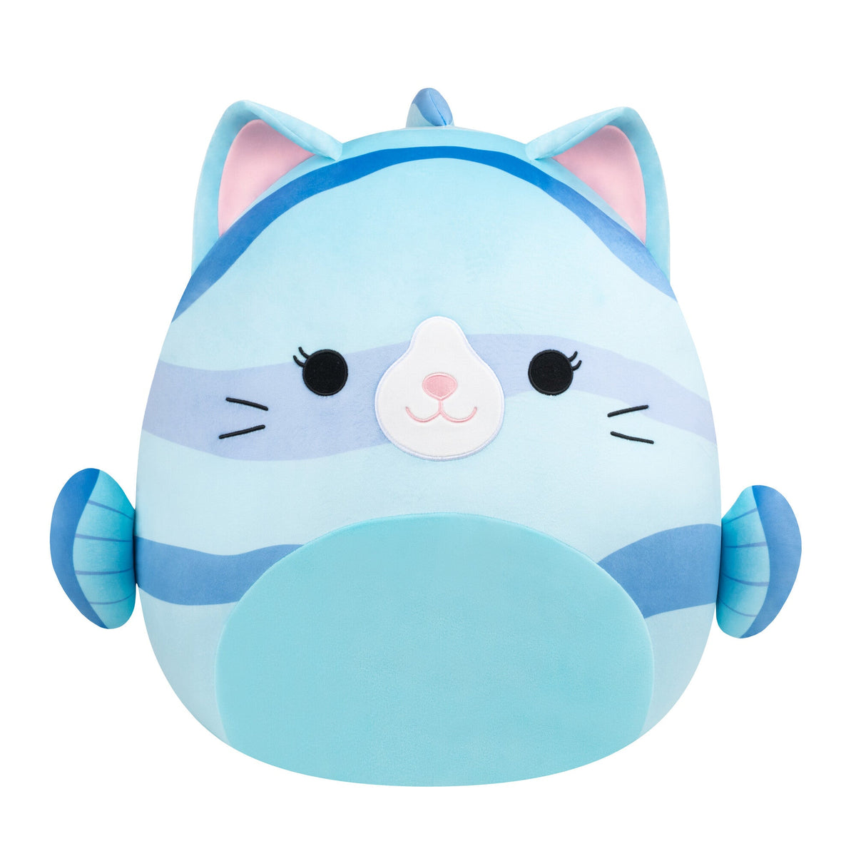Squishmallows Exclusive | 20" Melinda the Blue Striped Cat Fish | Jazwares