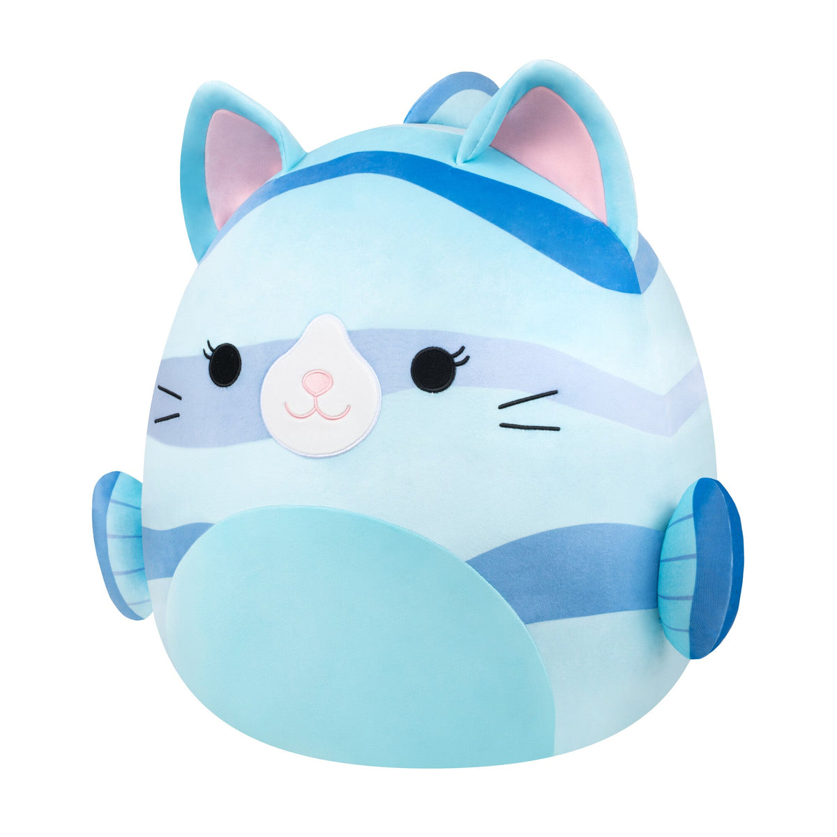Squishmallows Exclusive | 20" Melinda the Blue Striped Cat Fish | Jazwares