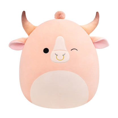 Squishmallows Customer Favorite | 20" Howland the Peach Brahman Bull | Jazwares