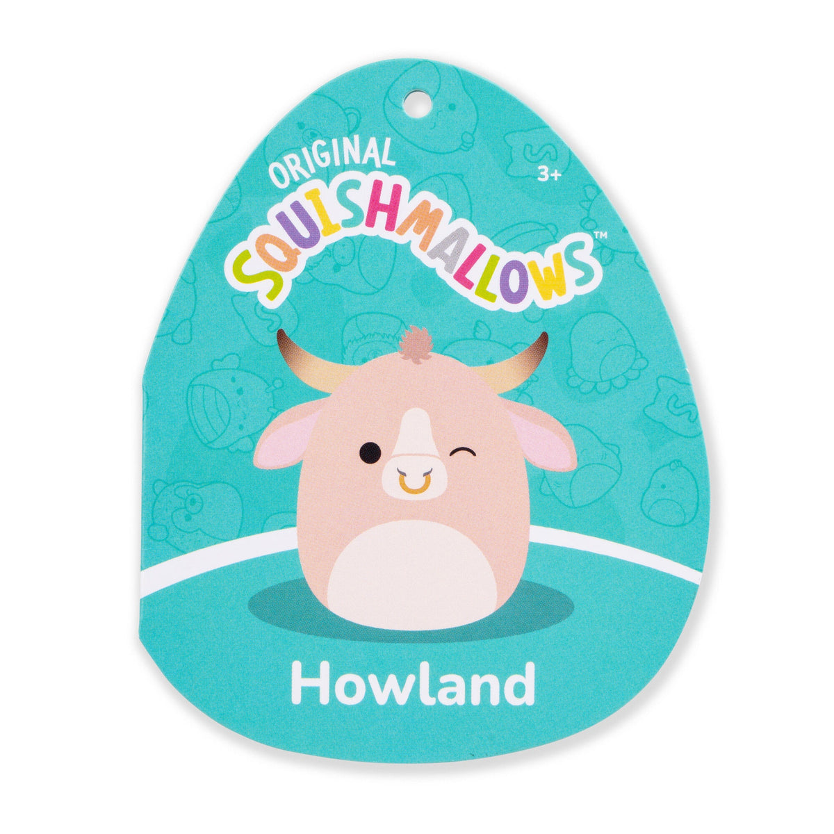 Squishmallows Customer Favorite | 20" Howland the Peach Brahman Bull | Jazwares