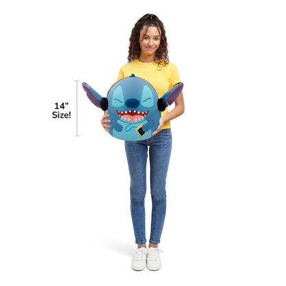 Squishmallows Smart Buy | 14" Disney Stitch with Headphones | Jazwares