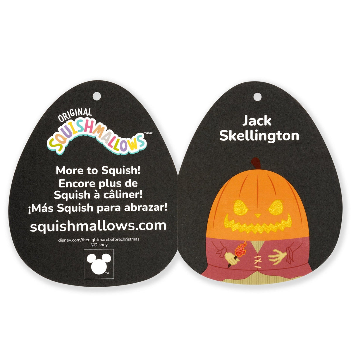 Squishmallows Recommended | 8" Select Series Pumpkin King Jack Skellington | Jazwares