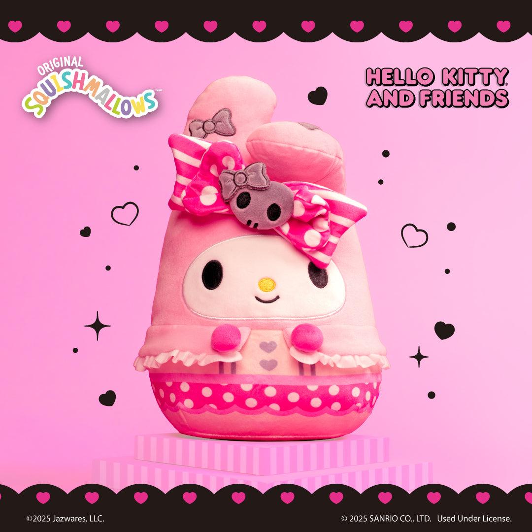 Squishmallows Sale | Hello Kitty and Friends 8" 50th Anniversary My Melody | Jazwares