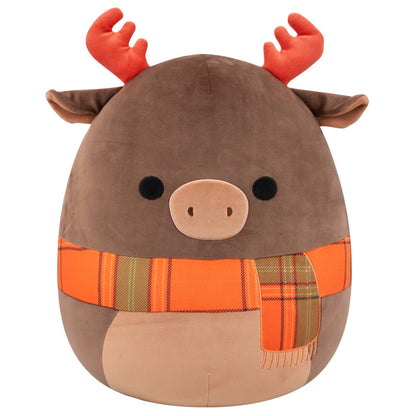 Squishmallows Essential | 16" Patterson the Moose with Orange Scarf | Jazwares