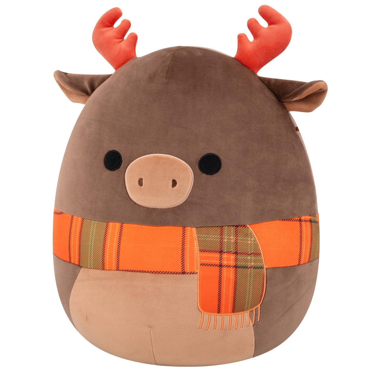 Squishmallows Essential | 16" Patterson the Moose with Orange Scarf | Jazwares