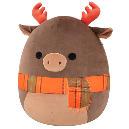 Squishmallows Essential | 16" Patterson the Moose with Orange Scarf | Jazwares