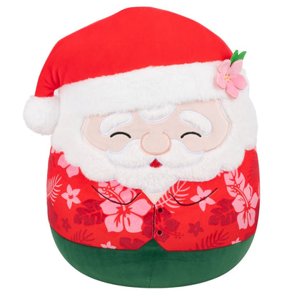 Squishmallows Top Pick | 14" Nick the Santa Claus in Red Hawaiian Shirt | Jazwares