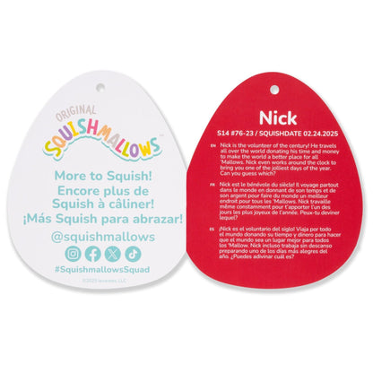 Squishmallows Top Pick | 14" Nick the Santa Claus in Red Hawaiian Shirt | Jazwares