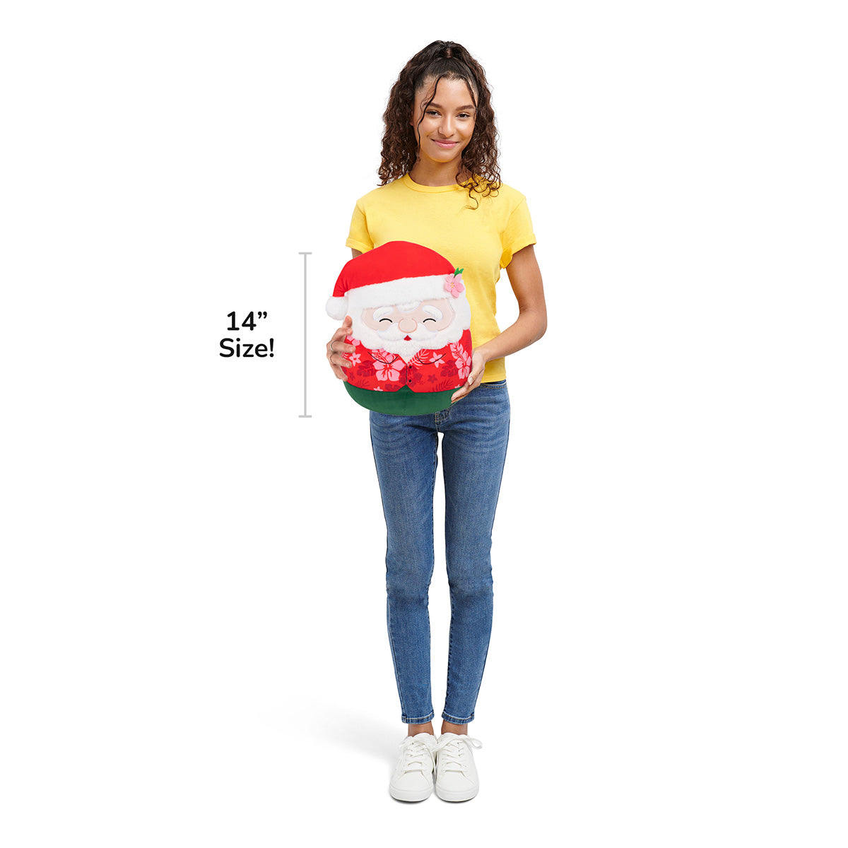 Squishmallows Top Pick | 14" Nick the Santa Claus in Red Hawaiian Shirt | Jazwares