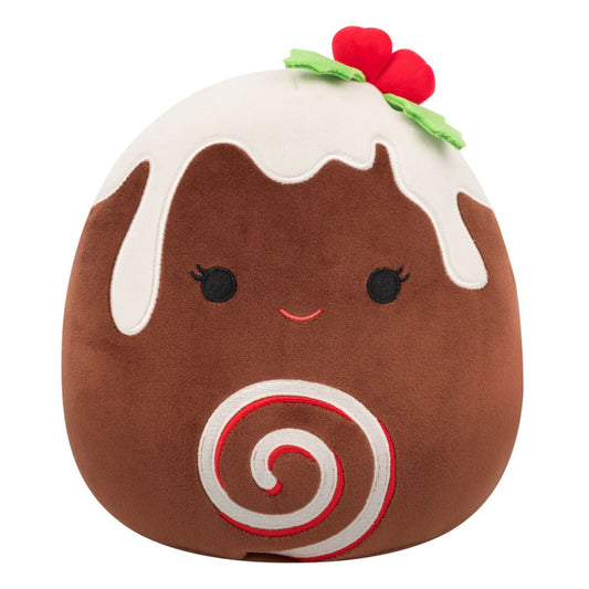 Squishmallows Smart Buy | 8" Fleur the Yule Log with Holly | Jazwares