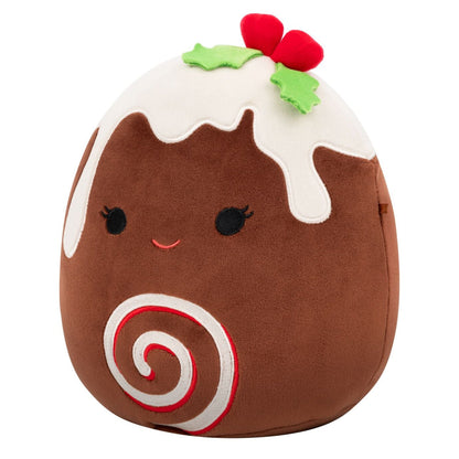 Squishmallows Smart Buy | 8" Fleur the Yule Log with Holly | Jazwares