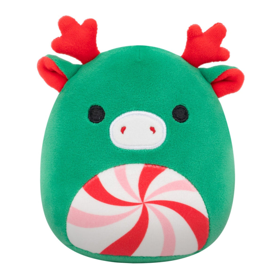 Squishmallows Customer Favorite | 5" Zumir the Green Moose with Peppermint Swirl Belly | Jazwares