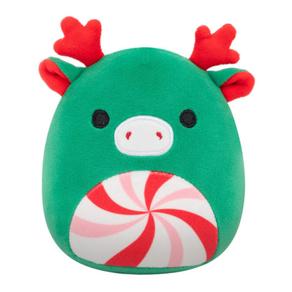 Squishmallows Customer Favorite | 5" Zumir the Green Moose with Peppermint Swirl Belly | Jazwares