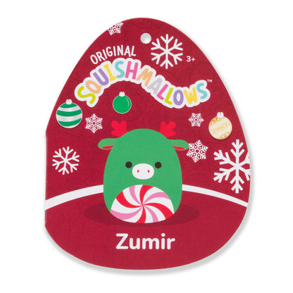 Squishmallows Customer Favorite | 5" Zumir the Green Moose with Peppermint Swirl Belly | Jazwares