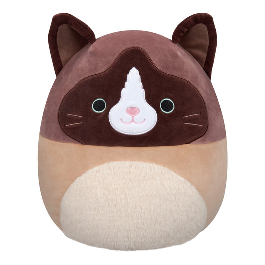 Squishmallows Classic | 16" Woodward the Brown and Tan Snowshoe Cat | Jazwares