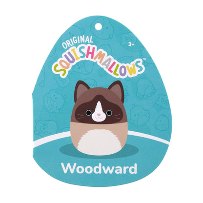 Squishmallows Classic | 16" Woodward the Brown and Tan Snowshoe Cat | Jazwares