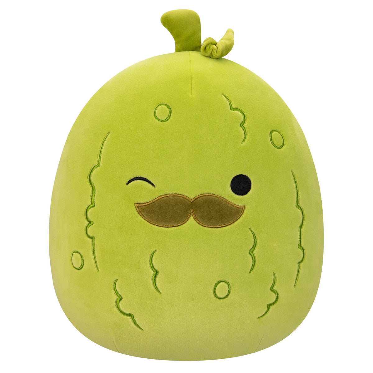 Squishmallows Sale | 12" Charles Pickle with Mustache | Jazwares